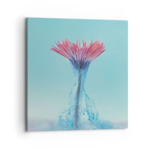 Cuadro sobre lienzo - Impresión de Imagen - En un abrazo vigorizante - 70x70 cm