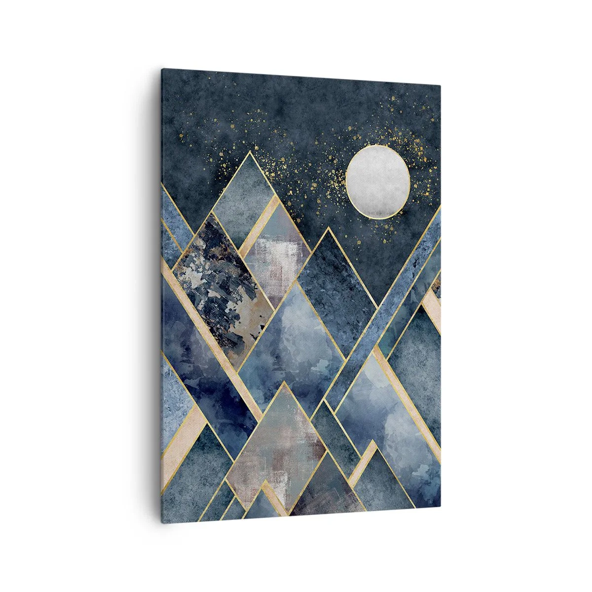 Cuadro sobre lienzo - Impresión de Imagen - Paisaje geométrico - 70x100 cm