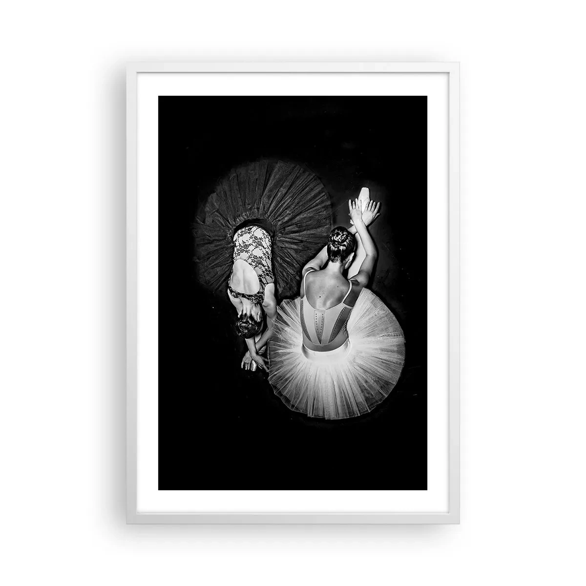 Póster en marco blanco - Yin y yang: el equilibrio perfecto - 50x70 cm