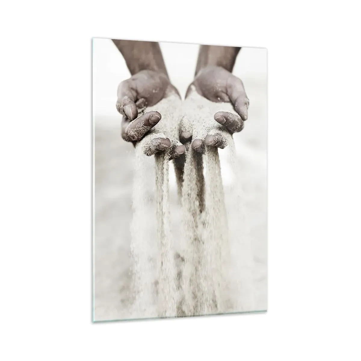 Cuadro sobre vidrio - Impresiones sobre Vidrio - Con estas manos... - 80x120 cm