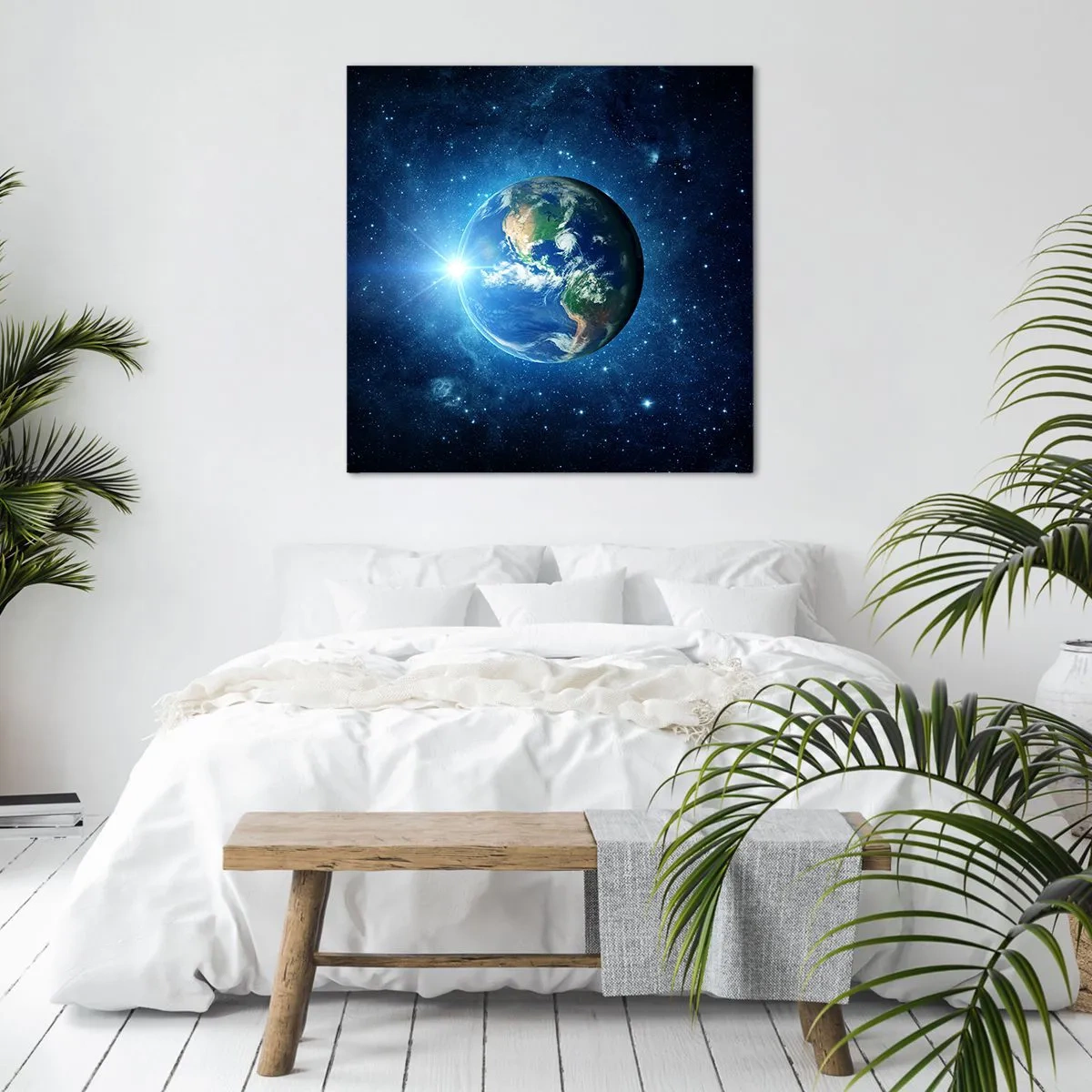 Cuadro sobre lienzo - Impresión de Imagen - Estamos en el cielo - 50x50 cm