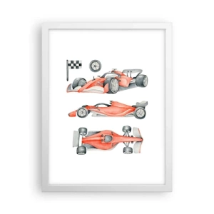 Póster en marco blanco - Para alcanzar un sueño - 30x40 cm