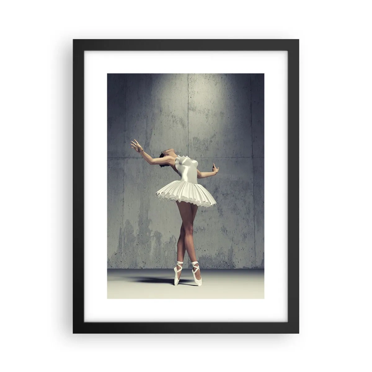 Póster en marco negro - Ligero como un pájaro - 30x40 cm