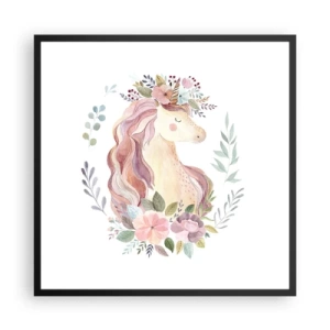 Póster en marco negro - Una invitación al mundo de los cuentos de hadas - 60x60 cm