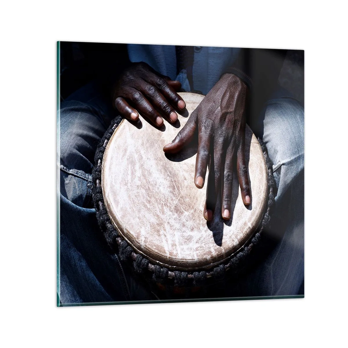 Cuadro sobre vidrio - Impresiones sobre Vidrio - Vive a tu ritmo - 40x40 cm