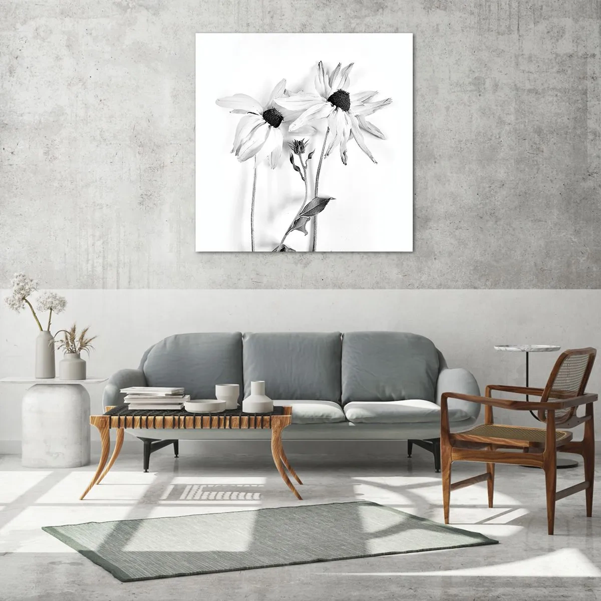 Cuadro sobre vidrio - Impresiones sobre Vidrio - Nadie quiere estar solo - 70x70 cm