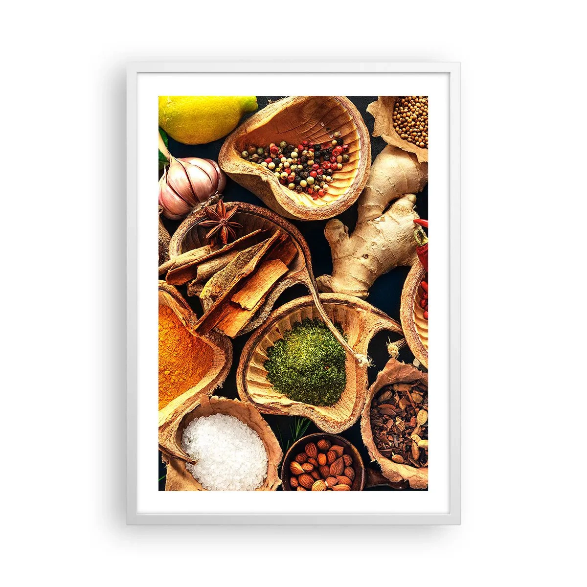 Póster en marco blanco - Toma lo que quieras - 50x70 cm