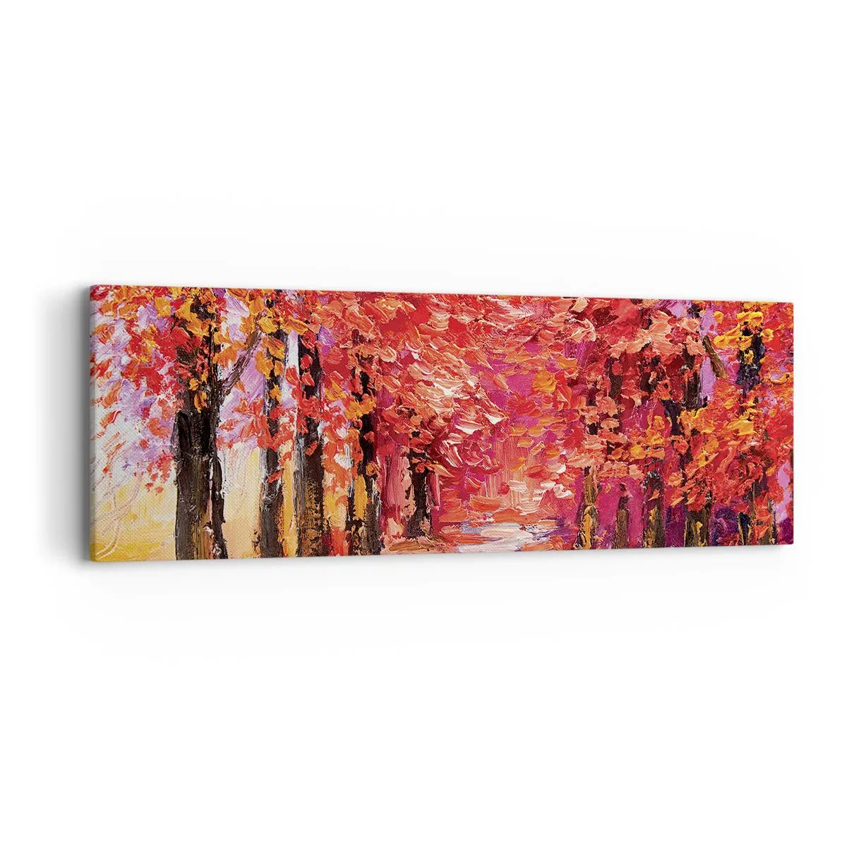 Cuadro sobre lienzo - Impresión de Imagen - Una impresión otoñal - 90x30 cm