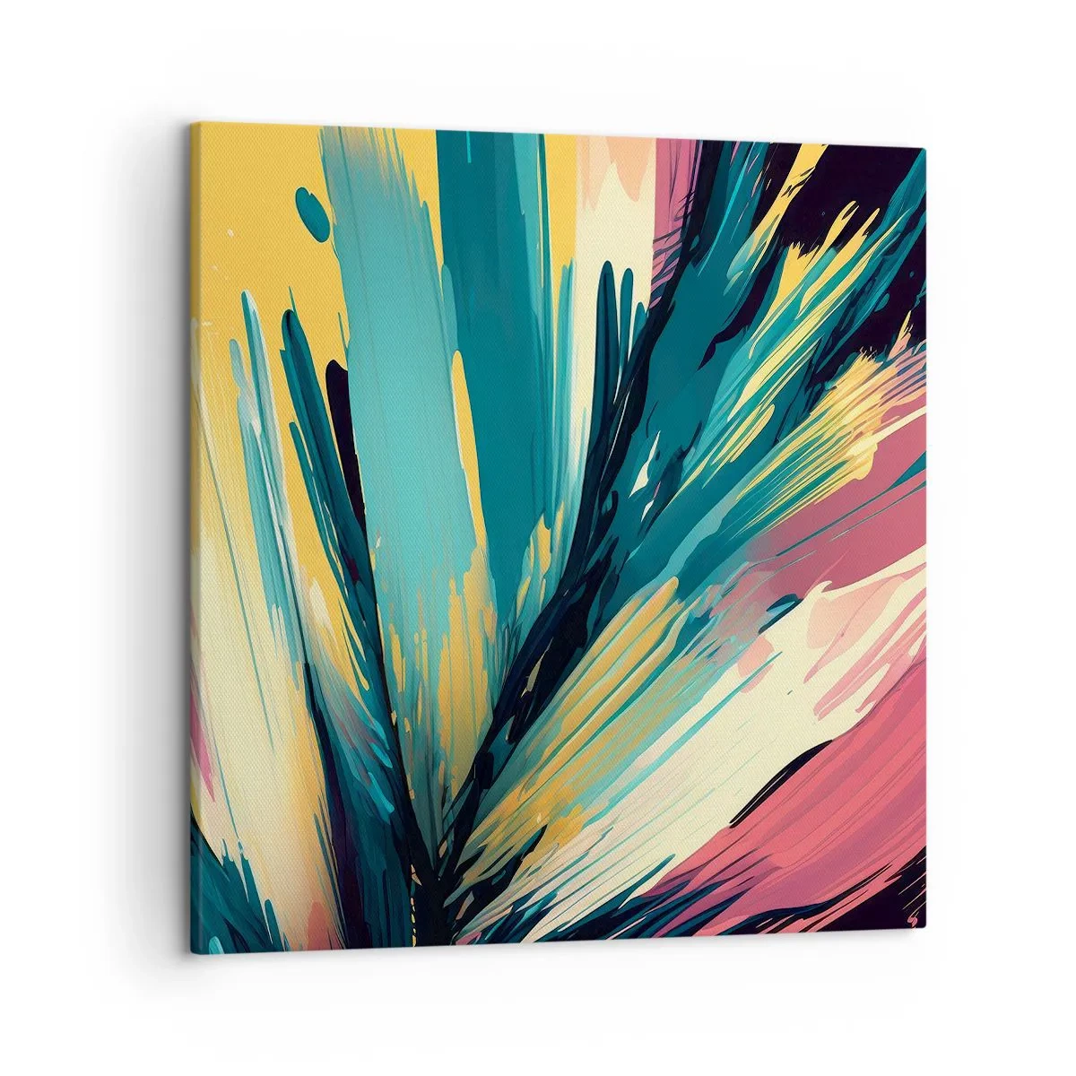 Cuadro sobre lienzo - Impresión de Imagen - Composición - una explosión de alegría - 50x50 cm