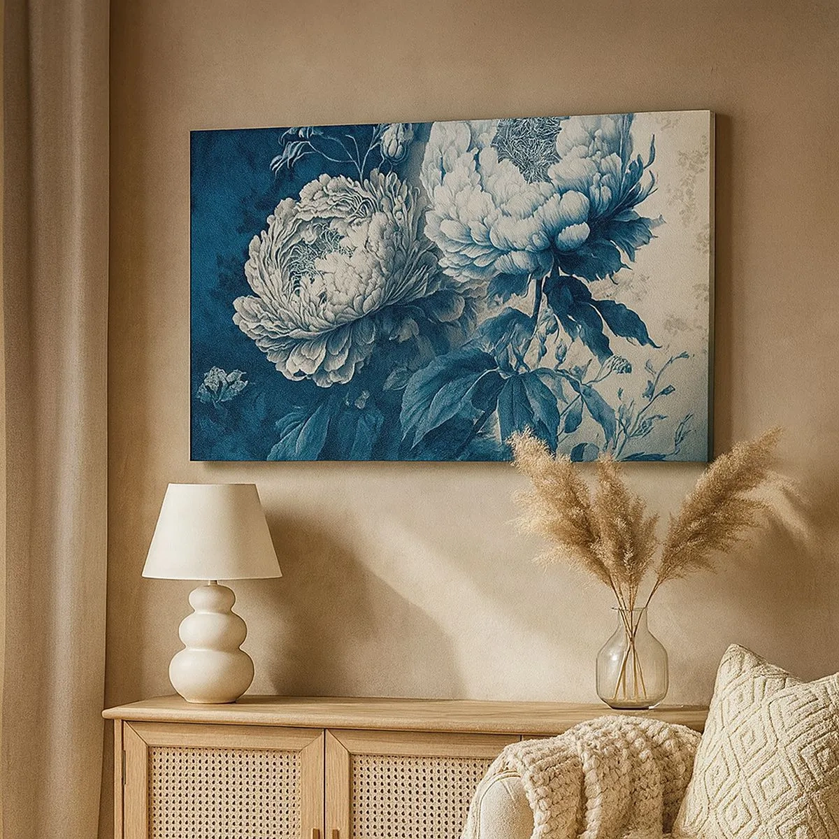 Cuadro sobre lienzo - Impresión de Imagen - Una pareja unida - 100x40 cm