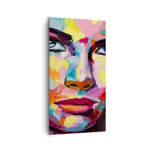 Cuadro sobre lienzo - Impresión de Imagen - Un alma colorida también - 65x120 cm