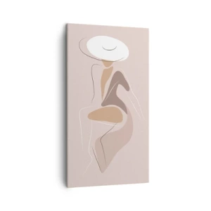 Cuadro sobre lienzo - Impresión de Imagen - Una auténtica dama - 45x80 cm