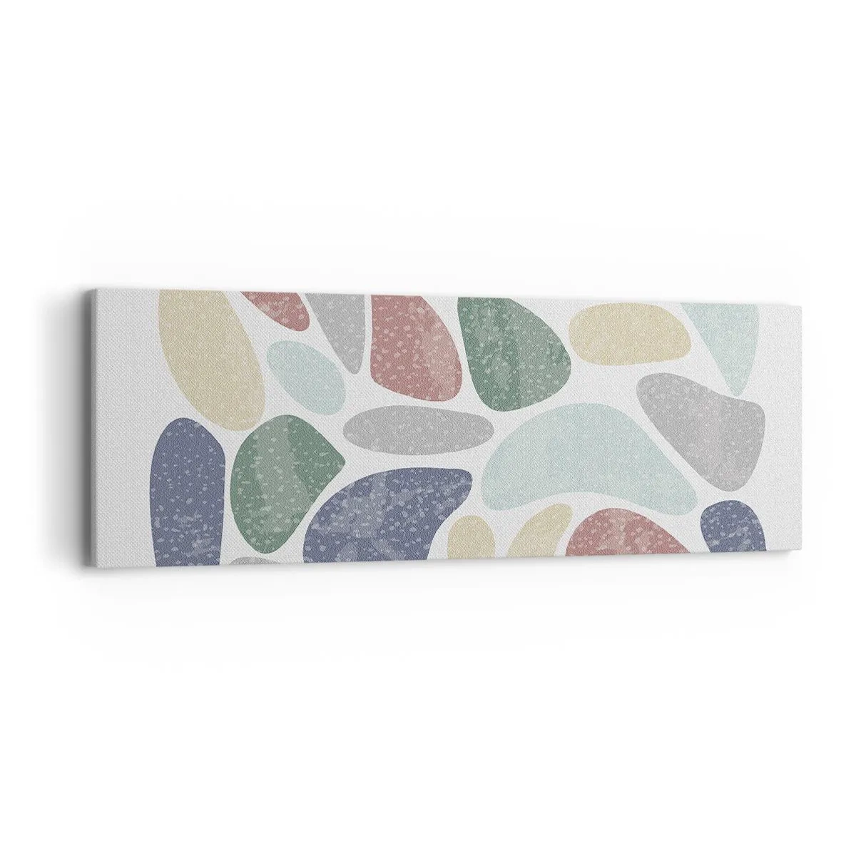 Cuadro sobre lienzo - Impresión de Imagen - Mosaico de colores empolvados - 90x30 cm