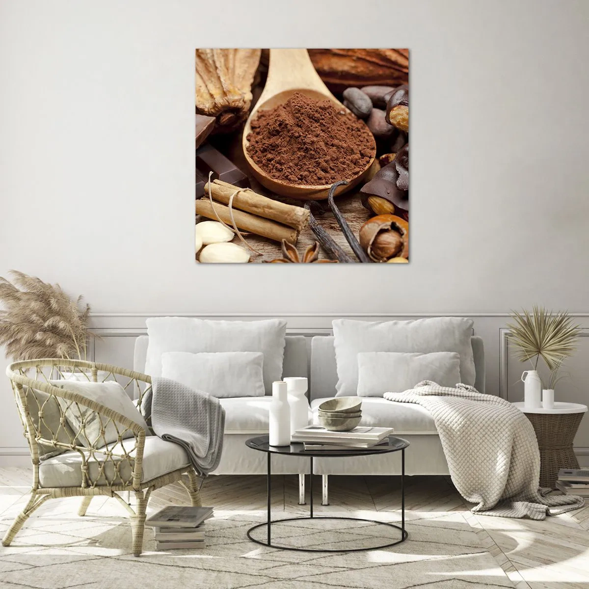 Cuadro sobre vidrio - Impresiones sobre Vidrio - Lo mejor para las penas - 70x70 cm