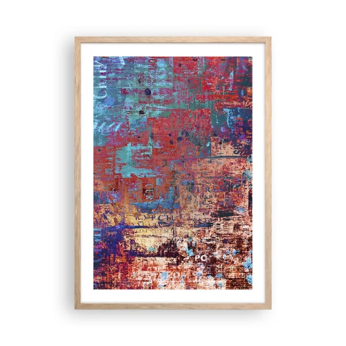 Póster en marco roble claro - Memoria y olvido - 50x70 cm