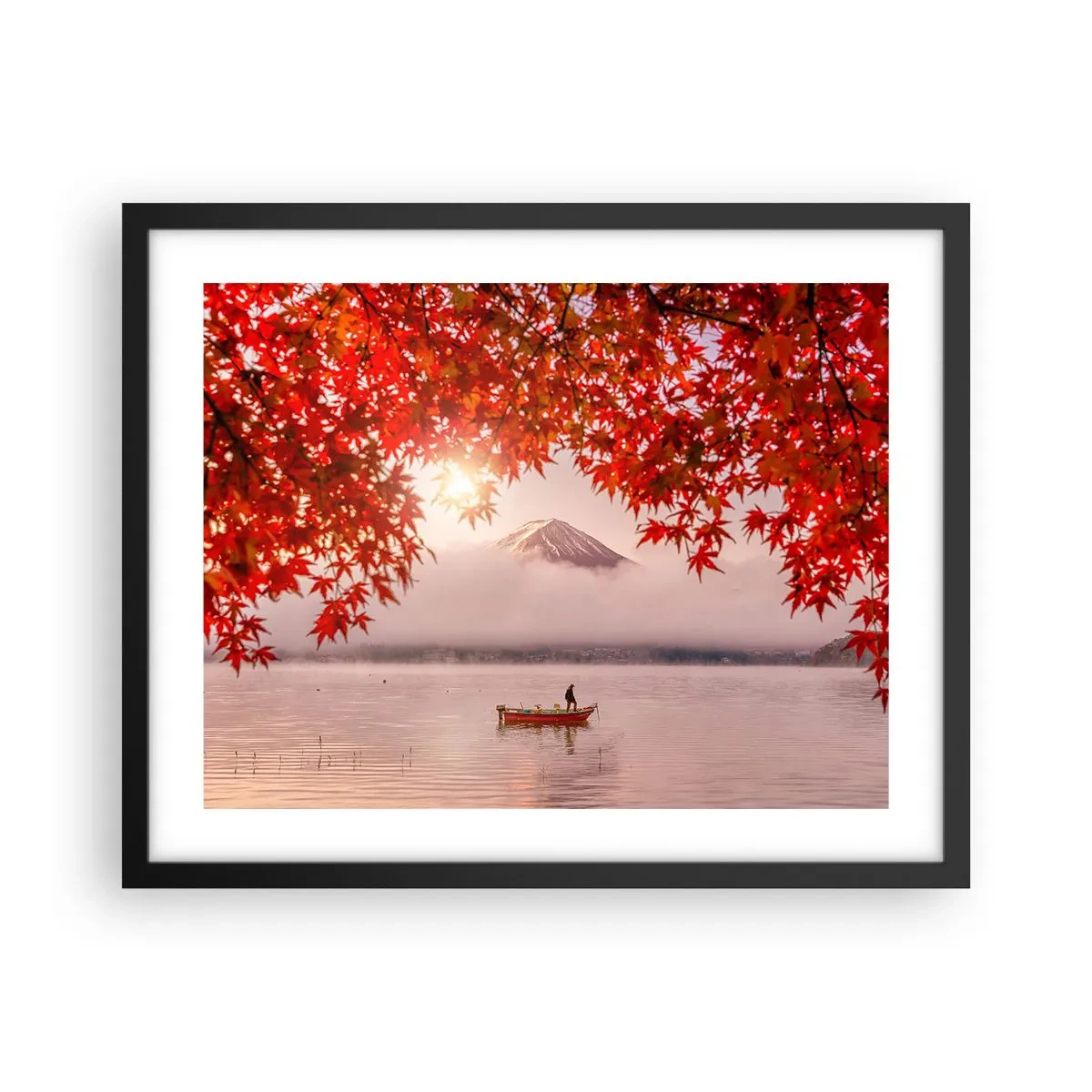 Póster en marco negro - Estilo japonés - 50x40 cm