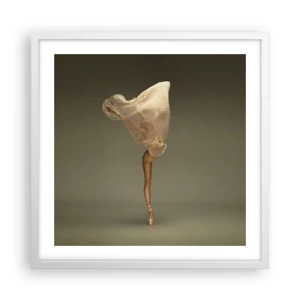 Póster en marco blanco - A punto de volar - 50x50 cm