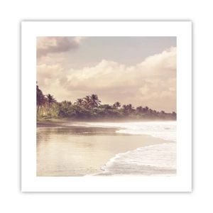 Póster - La caricia de las olas - 40x40 cm