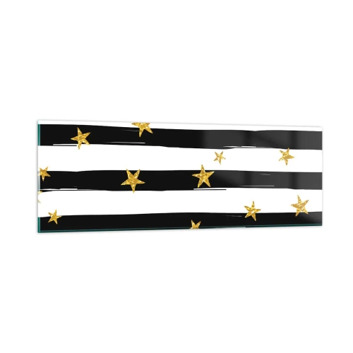 Cuadro sobre vidrio - Impresiones sobre Vidrio - Todos hemos nacido bajo una estrella de la suerte - 90x30 cm