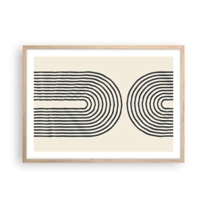 Póster en marco roble claro - Próximamente... - 70x50 cm