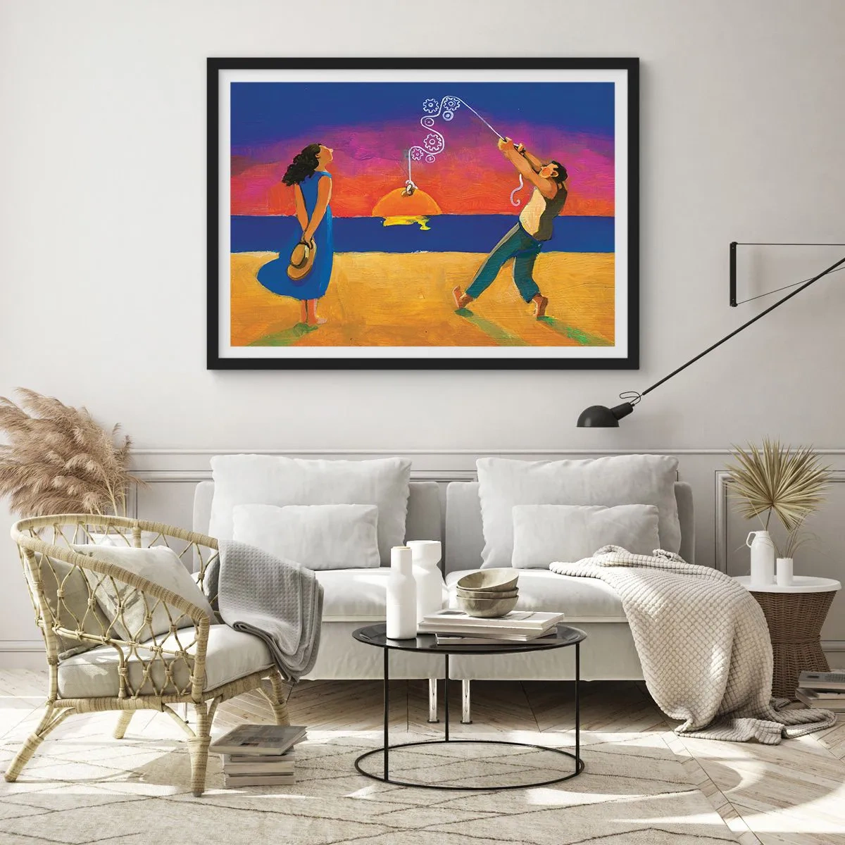 Póster en marco negro - Mucho más que una estrella del cielo - 50x40 cm