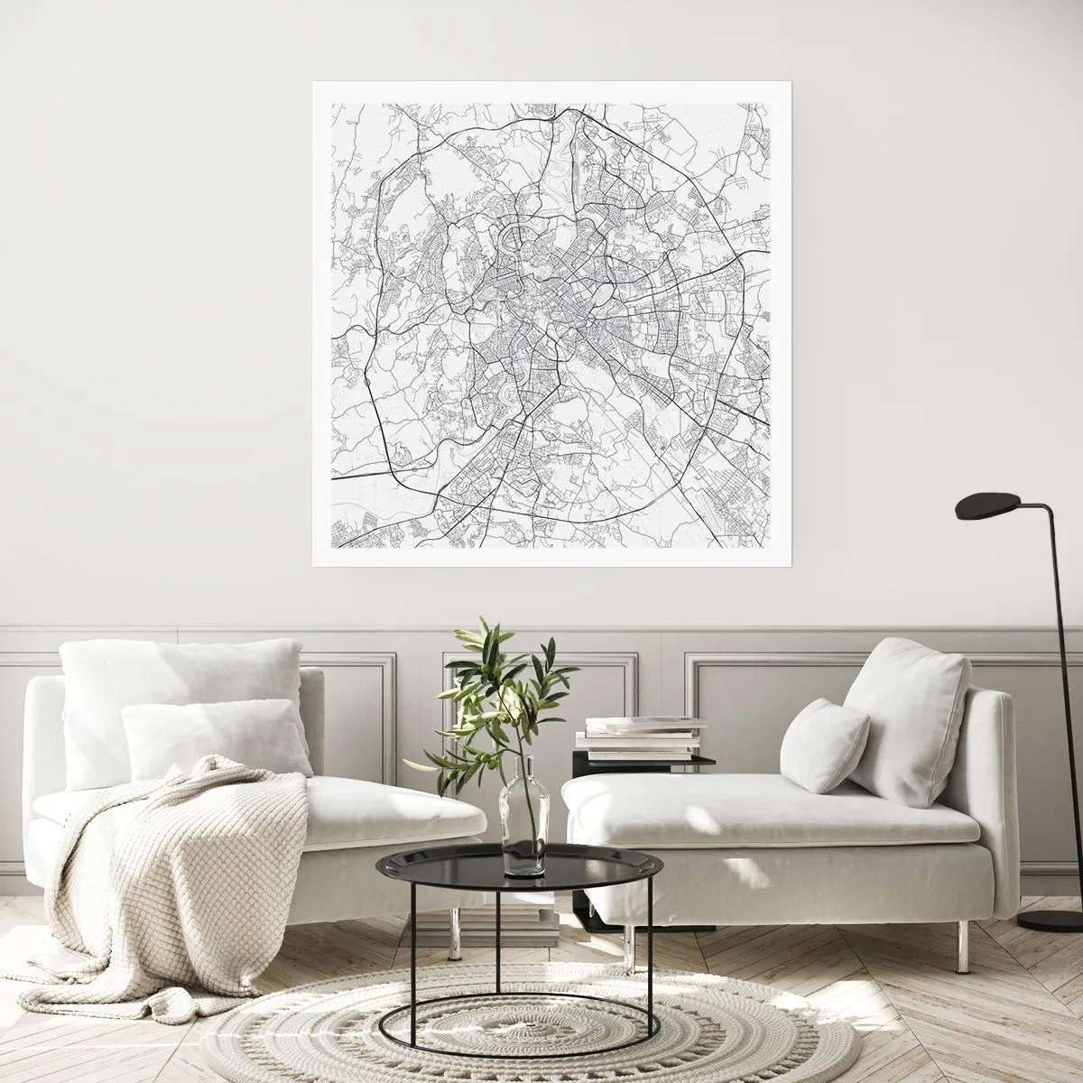 Póster - El círculo romano - 40x40 cm