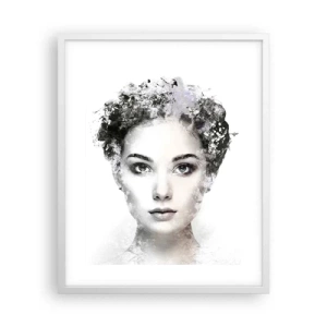 Póster en marco blanco - Un retrato extremadamente elegante - 40x50 cm