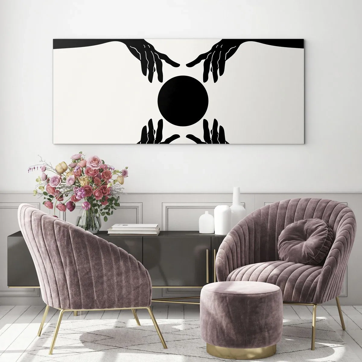 Cuadro sobre vidrio - Impresiones sobre Vidrio - Una señal secreta - 100x40 cm