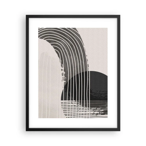 Póster en marco negro - Ida y vuelta - 40x50 cm