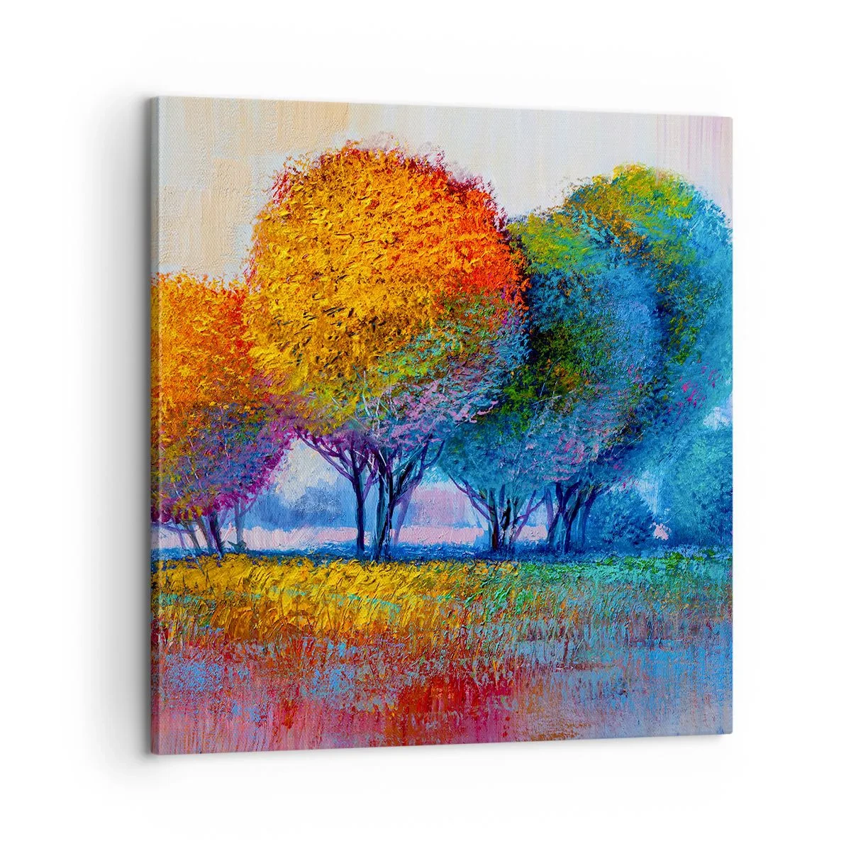 Cuadro sobre lienzo - Impresión de Imagen - Un conjunto de colores llamativos - 60x60 cm