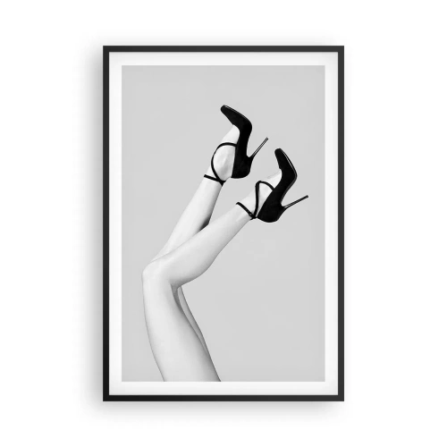 Póster en marco negro - Belleza al revés - 61x91 cm