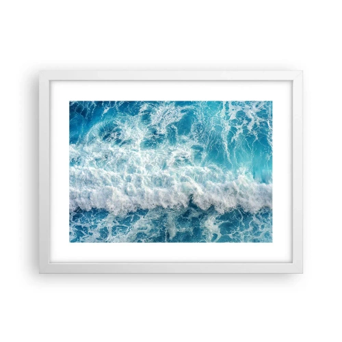 Póster en marco blanco - Alegre y con mucho brío - 40x30 cm