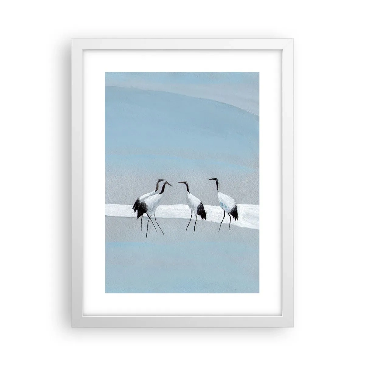 Póster en marco blanco - Después de un día caluroso - 30x40 cm