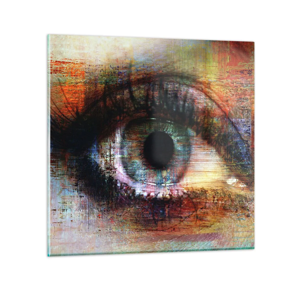 Cuadro sobre vidrio - Impresiones sobre Vidrio - Puedes mirar en el alma - 70x70 cm