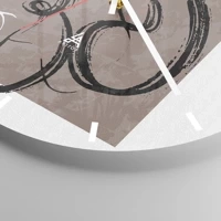 Esfera sin numeración, con rayas