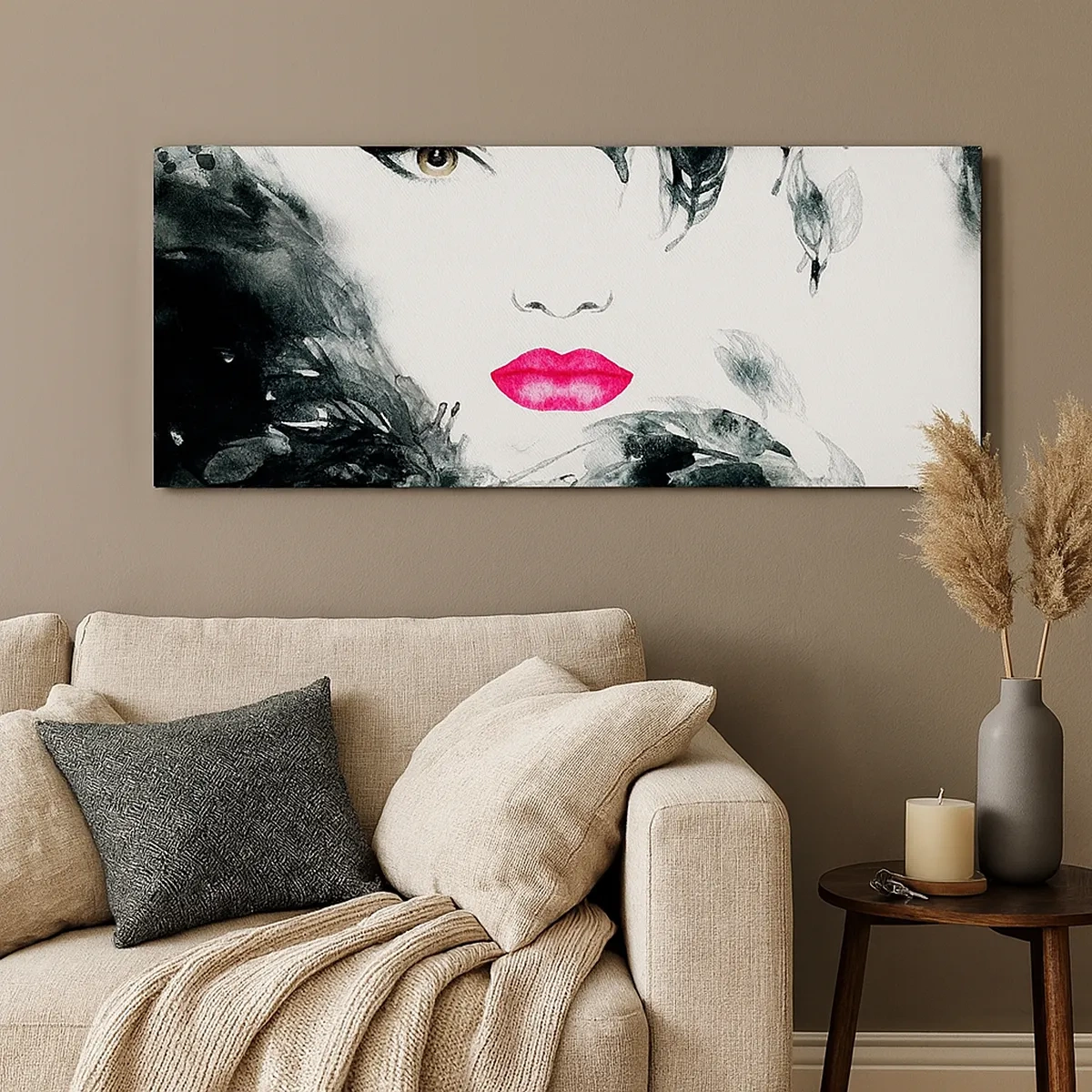 Cuadro sobre lienzo - Impresión de Imagen - ¡Cuidado! Femme fatale - 30x30 cm