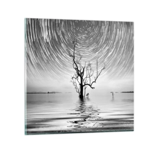 Cuadro sobre vidrio - Impresiones sobre Vidrio - Una sinfonía de la naturaleza - 30x30 cm