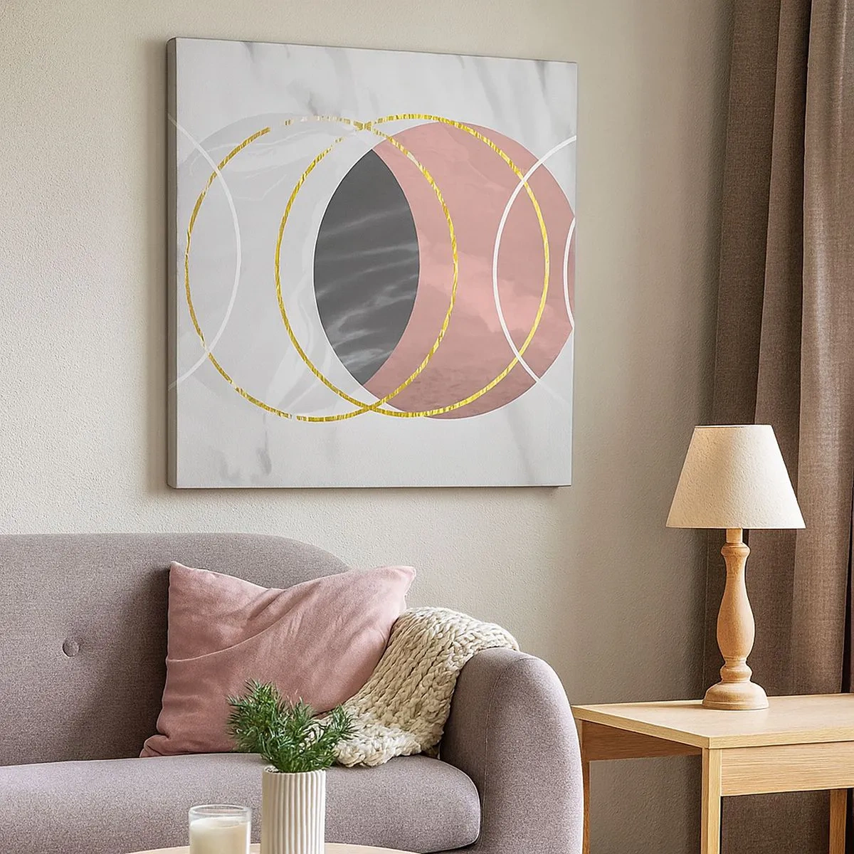 Cuadro sobre lienzo - Impresión de Imagen - Música de las esferas - 30x30 cm