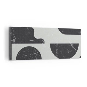 Cuadro sobre lienzo - Impresión de Imagen - Composición arriba y abajo - 100x40 cm