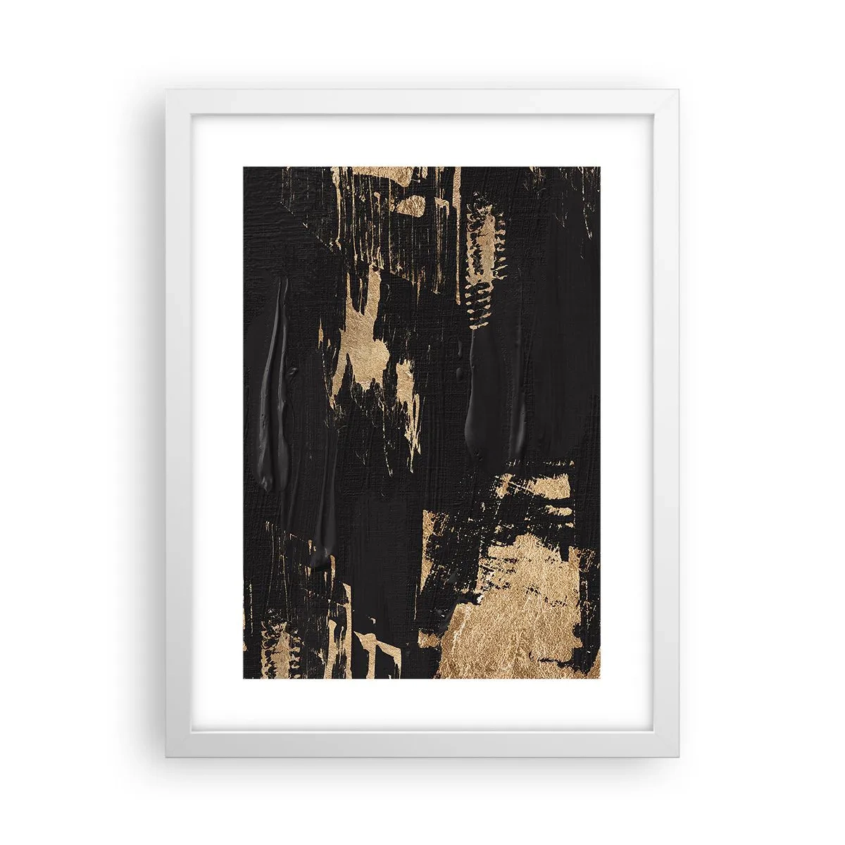 Póster en marco blanco - Un rastro de tacto - 30x40 cm