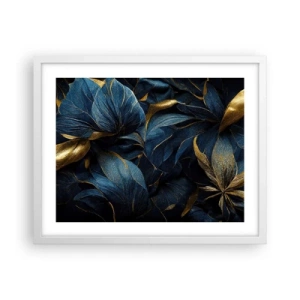 Póster en marco blanco - Forradas de oro - 50x40 cm