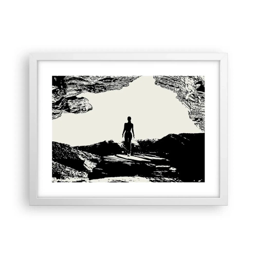 Póster en marco blanco - Una nueva mirada - 40x30 cm