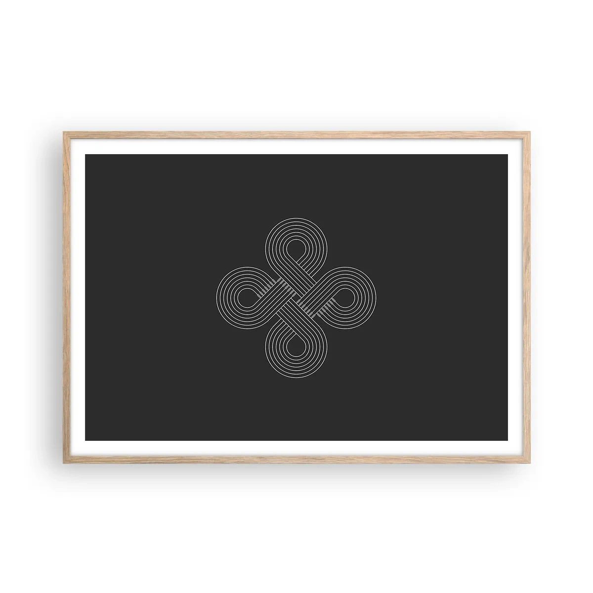 Póster en marco roble claro - El espíritu celta - 100x70 cm