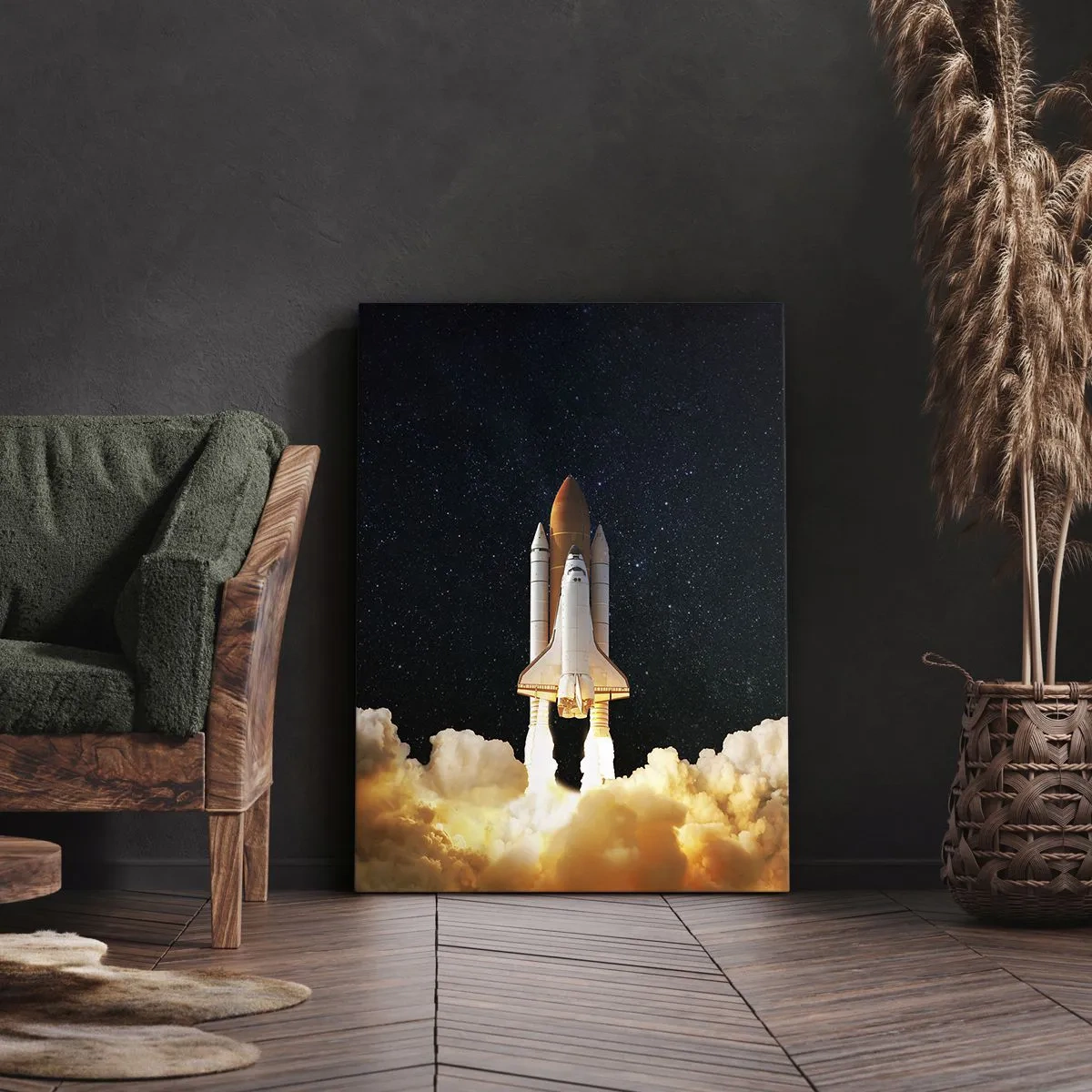 Cuadro sobre lienzo - Impresión de Imagen - ¡Ad astra! - 55x100 cm