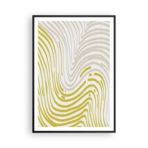 Póster en marco negro - Composición curvada - 70x100 cm