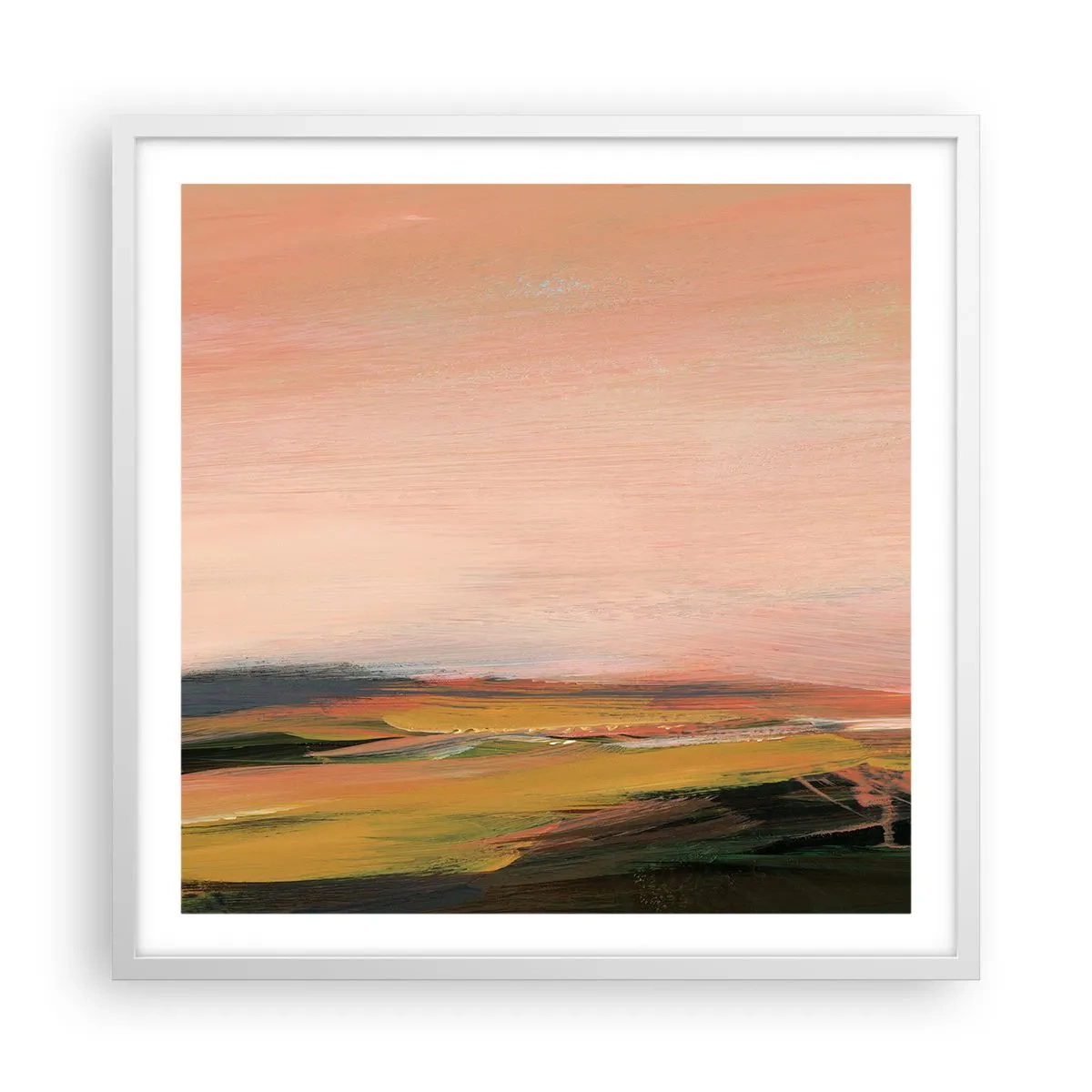 Póster en marco blanco - En tono rosa - 60x60 cm