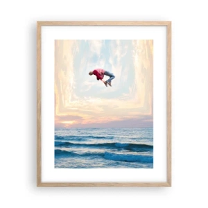 Póster en marco roble claro - A otra dimensión - 40x50 cm