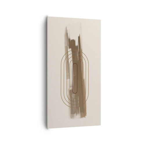 Cuadro sobre lienzo - Impresión de Imagen - Un soplo de gris - 65x120 cm