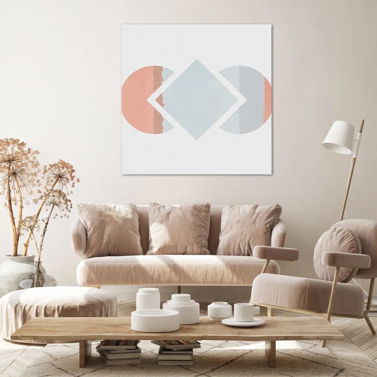 Cuadro sobre lienzo - Impresión de Imagen - Arte geométrico - 30x30 cm