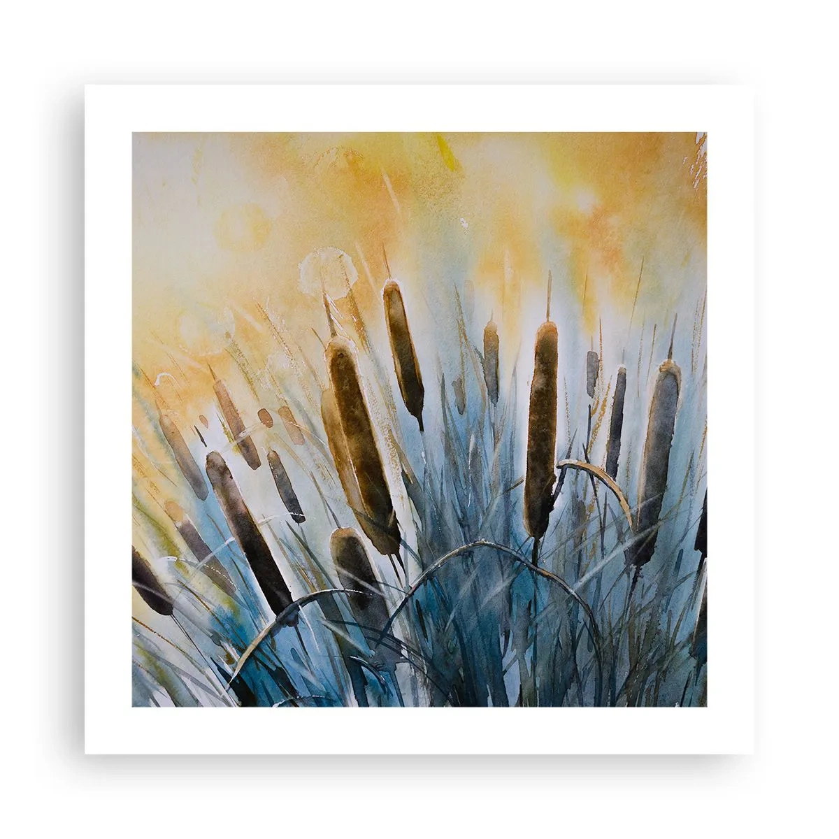 Póster - El frío del agua, el calor del sol - 50x50 cm